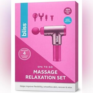 Bliss Massage Relaxation Set (Spa To Go) in Pink NWT